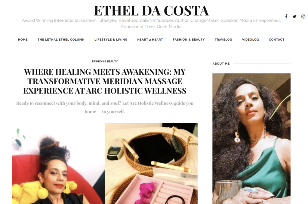 Healing in harmony through Meridian Point Massage with Arc Holistic Wellness